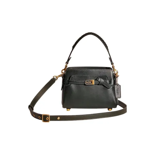 COACH Tate Кожа Сумка Сумка через плечо Маленькая Сумка через плечо Женская Amazon Зеленая