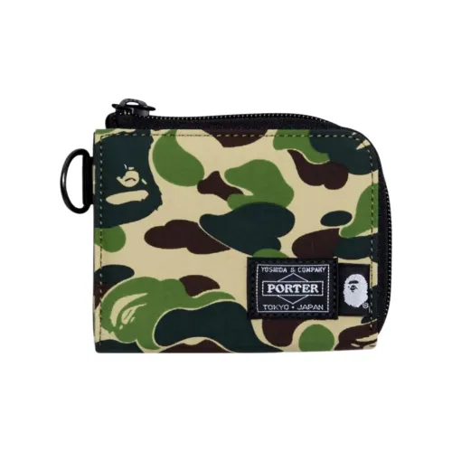A BATHING APE Кошельки Green Men's