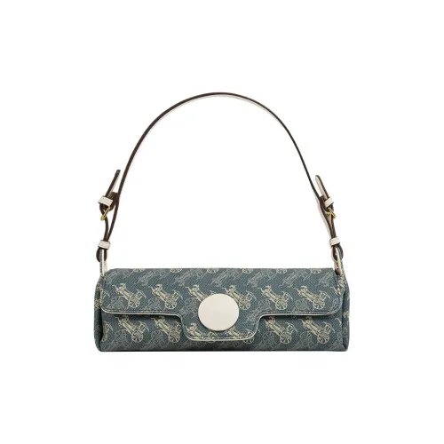 Jacoponnus Синтетическая кожа Baguette Сумка на плечо Сумка Маленькая Женская Кофейный Carriage Синий