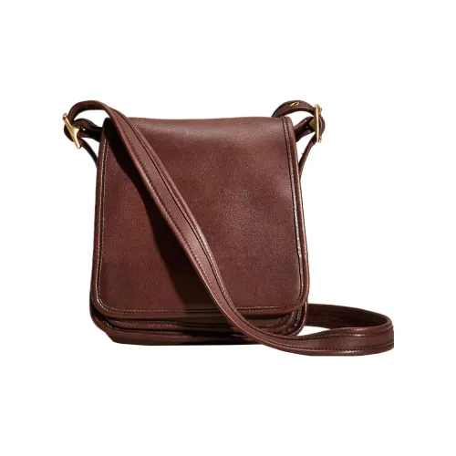 COACH Legacy Кожа Сумка через плечо Средняя Мужская Коричневая