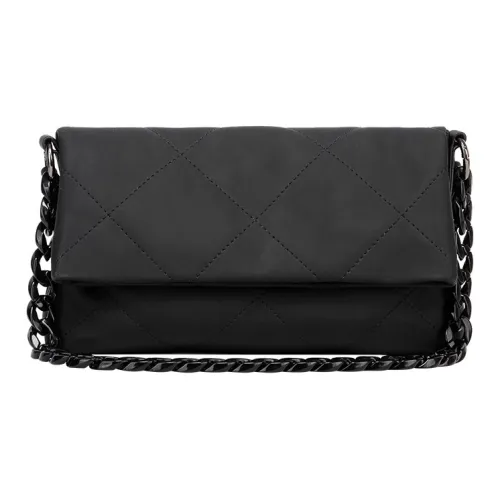 Jacoponnus Полиуретан Сумка через плечо Средняя Женская Большая Ромб Узор Матовый Черный