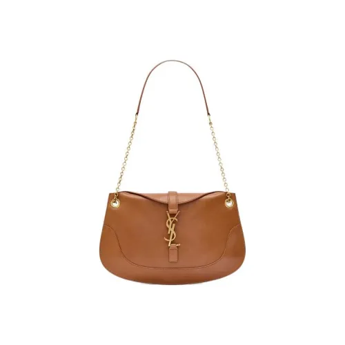 SAINT LAURENT Телячья кожа Сумка через плечо Женская Кирпично-красный