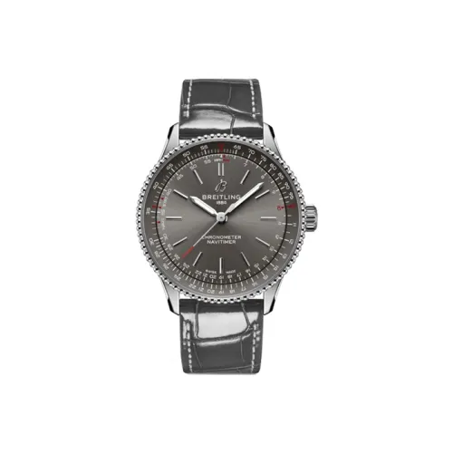 Breitling Автоматический Механический Movement Унисекс Коллекция Aviation Chronograph Watch 36 мм Серый