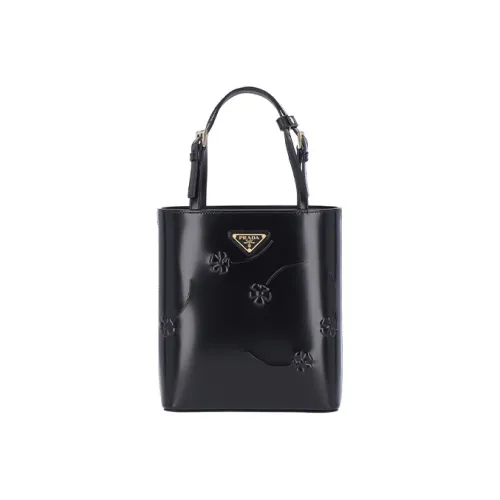PRADA Кожа Тоут Сумка Сумка для покупок Сумка через плечо Сумка мини Женская Черная
