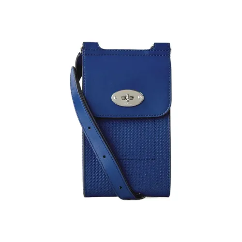 Mulberry Сумка через плечо из коровьей кожи Mini Мужская Синяя