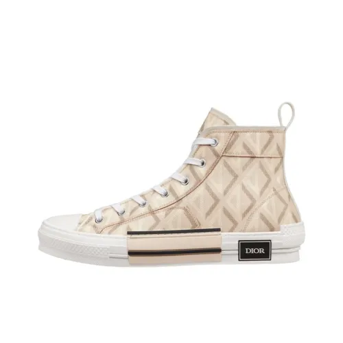 DIOR B23 Высокие Топы Стильные Скейтбординги Мужские Natural
