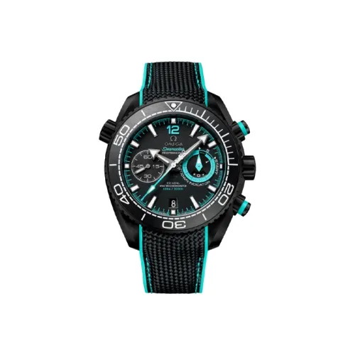 OMEGA Автоматический Механический Часы Мужские Seahorse Series Ocean Universe 45,5 мм Черные