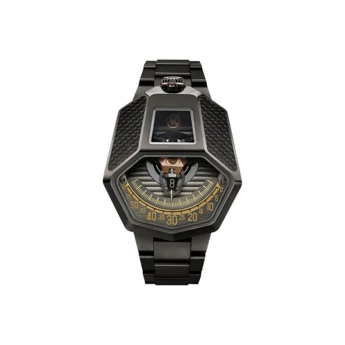 ATOWAK Mamba Snake Series COBRA Collection Автоматический Механический Механизм Часы Мужские Черный Циферблат