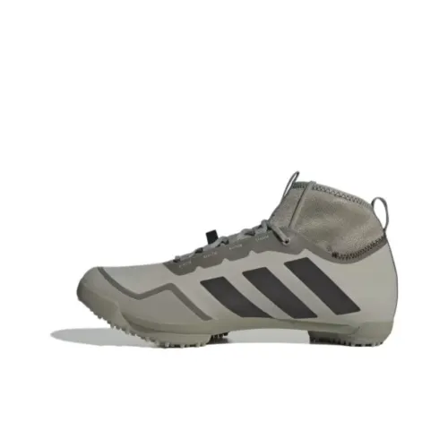 Adidas The Gravel Slip-resistant Abrasion-resistant High Top Велосипедные кроссовки Унисекс Серый Зеленый