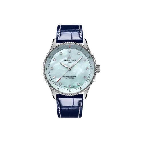 BREITLING Aviation Chronometer Коллекция Кварцевый механизм Унисекс Часы 32 мм Синий циферблат
