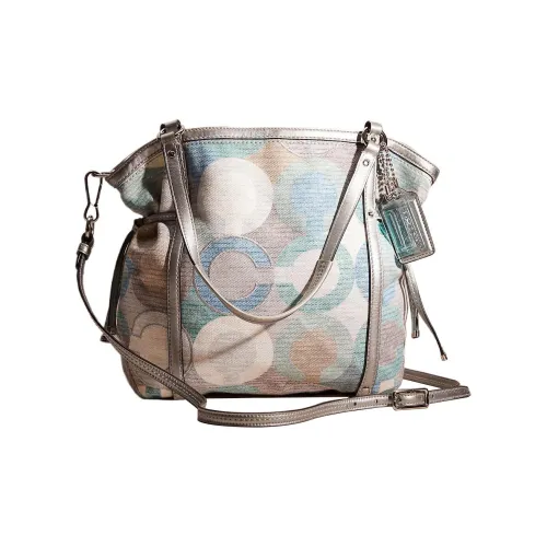 COACH Audrey Хлопковая Смешанная Сумка на Одно Плечо Женская Многоцветная