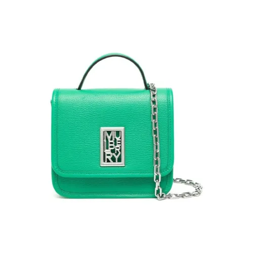 Mulberry Кожа Портативная Сумка через плечо Сумка на плечо Мини Женская Зеленая
