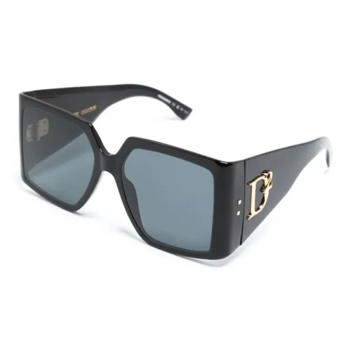 DSQUARED 2 Ацетат Нерегулярная форма Солнцезащитные очки Женские Черный