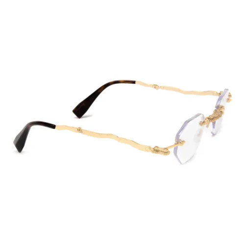 KUBORAUM Металл Нерегулярная форма Без рецепта Очки Унисекс Золотой
