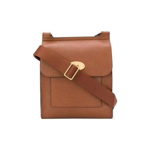 Mulberry Телячья кожа Курьерская сумка Сумка на плечо Мужская Коричневая