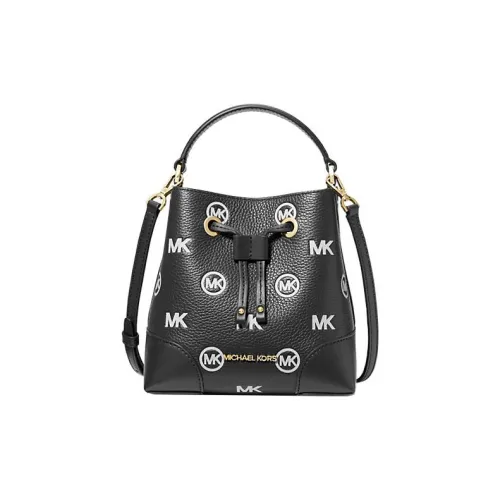 MICHAEL KORS Mercer Кожа Ведрообразная Сумка Сумка через плечо Сумка через плечо Маленькая Женская Черная
