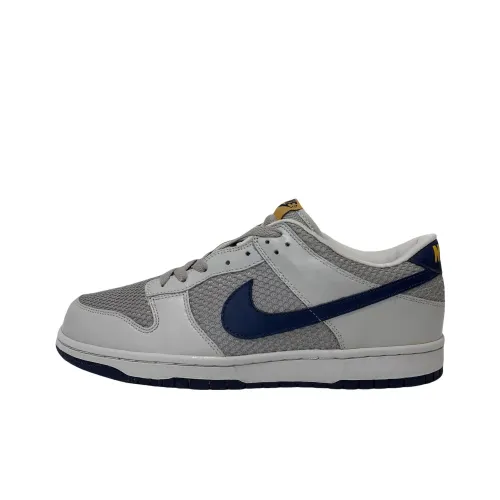 Nike Dunk Abrasion Resistant Lightweight And Breathable Скейтборд Кроссовки Мужские Синий Серый