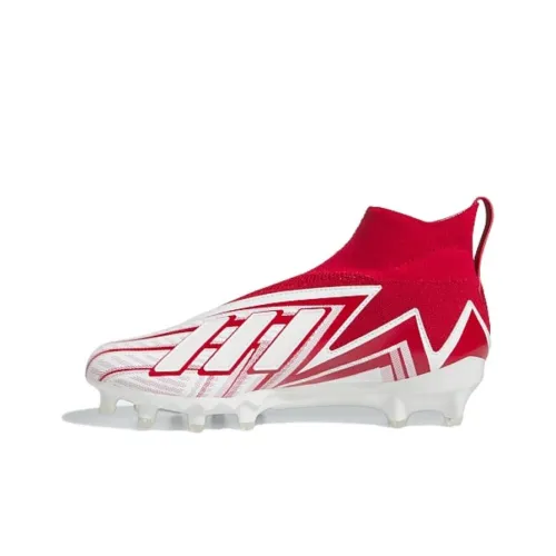 Adidas ULT AG Искусственная трава Амортизация Износостойкие Футбольные бутсы Мужские Красный Белый