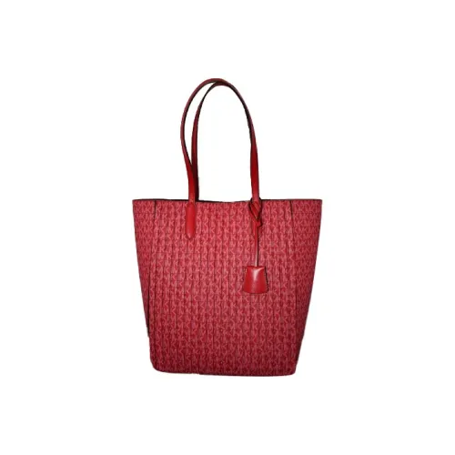 MICHAEL KORS Sinclair Покрытый холст Тоут Сумка Сумка для покупок Сумка Большая Женская Красная