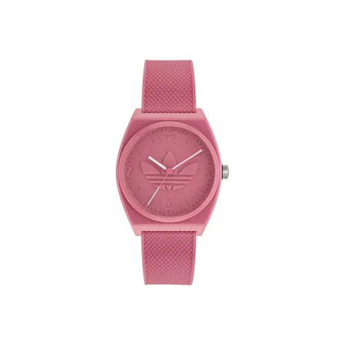 Adidas Originals Street Series Наручные часы Кварцевый механизм Смольный ремешок 38 мм Розовый циферблат Часы Мужские часы