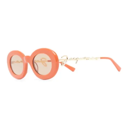 Jacquemus Металлические Ацетатные Солнцезащитные Очки для Женщин Цвет Апельсин