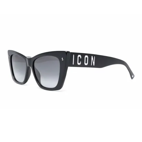 DSQUARED 2 Ацетат Нерегулярная форма Солнцезащитные очки Женские Черный