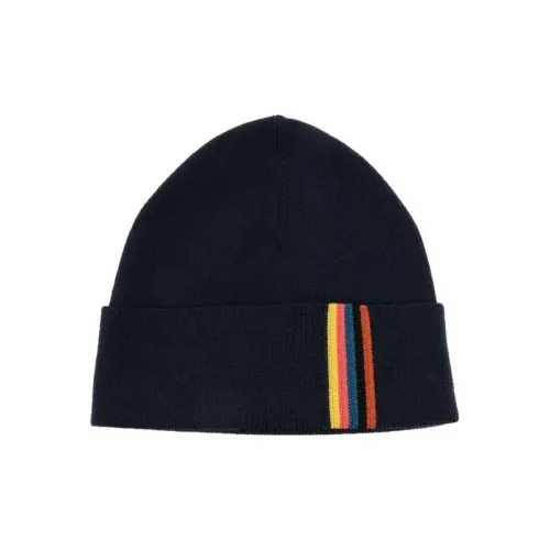 Paul Smith Мериносовая шерсть Шапки-бини Мужской Темно-синий