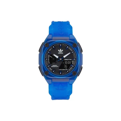 Adidas Originals Street Series Кварцевые Мужские Наручные Часы Смольный Ремешок Черный Циферблат