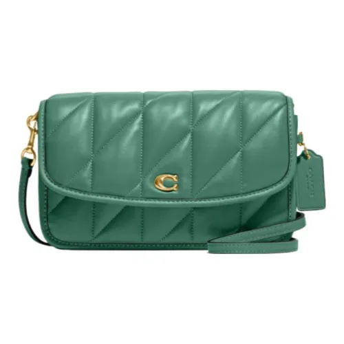 COACH Hayden Кожа Подушка Сумка через плечо Женская Зеленая
