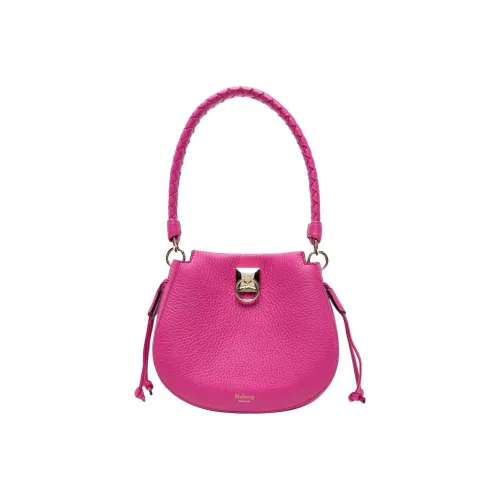 Mulberry Коровья кожа Полумесяц Сумка Сумка через плечо Мини Сумка Женская Сухофрукты Розовый