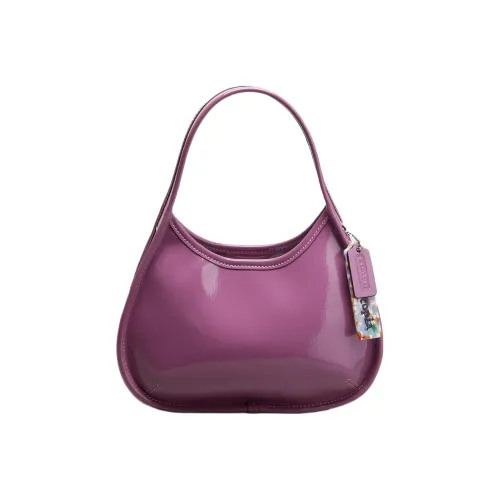 Coachtopia Лакированная кожа Сумка через плечо Сумка Сумка через плечо Маленькая Женская Фиолетовая