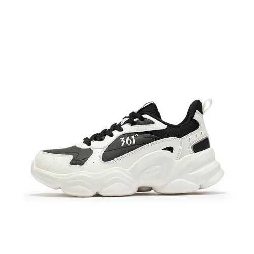 361° Cloud Противоскользящий Устойчивый к истиранию Низкий Топ Винтажный Повседневный Обувь Мужская Обсидиан Черный Перо Белый