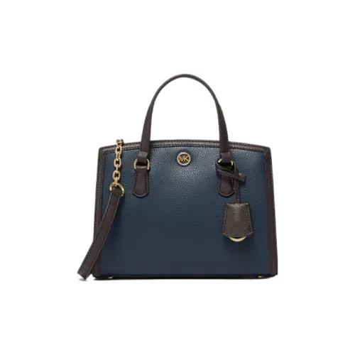 MICHAEL KORS Chantal Коровья кожа Тоут Сумка Сумка для покупок Сумка на плечо Сумка Маленькая Женская Морской синий