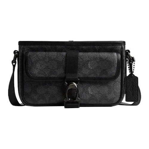 COACH BECK Сумка из искусственной кожи с коровьей кожей конверт сумка через плечо женская черная