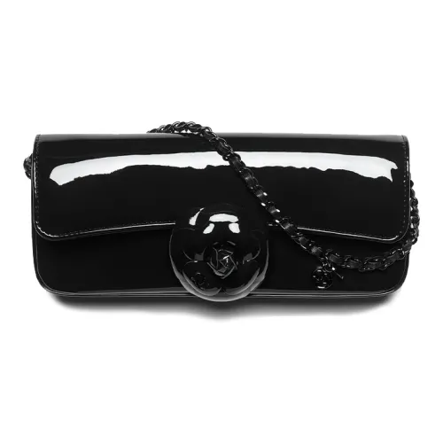 CHANEL Вечерняя сумка из лакированной кожи сумка через плечо женская черная