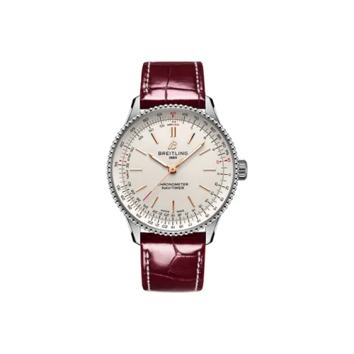 BREITLING Aviation Chronometer Коллекция Автоматический Механический Механизм Унисекс Часы 36 мм Белый Циферблат