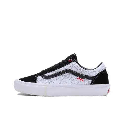 VANS Old Skool Амортизация Низкие Кроссовки для Скейтбординга Унисекс Черный Белый