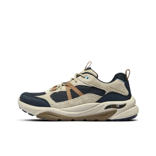 Skechers Износостойкий Дышащий Низкий Топ Уличная Обувь Мужская Синий