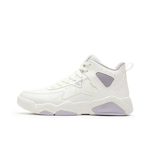 361° Зимняя кампания Slip-Resistant Высокий топ Зимние утепленные Скейтбординг Кроссовки Женские Белые Фиолетовые