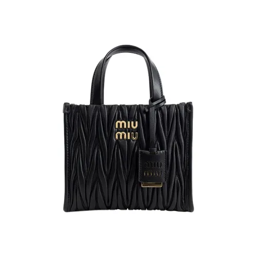 MIU MIU Lambskin Сумка через плечо Сумка Маленькая Женская Черная