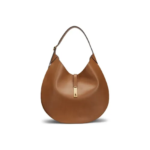 Polo Ralph Lauren Polo ID Коровья кожа Сумка через плечо Женская Светло-коричневая