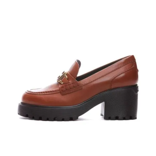 HOGAN H649 Лоферы 7 см Женские Коричневый