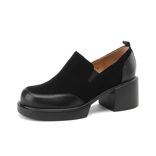 F·LOVES·f Лоферы 5 см Женские Черные