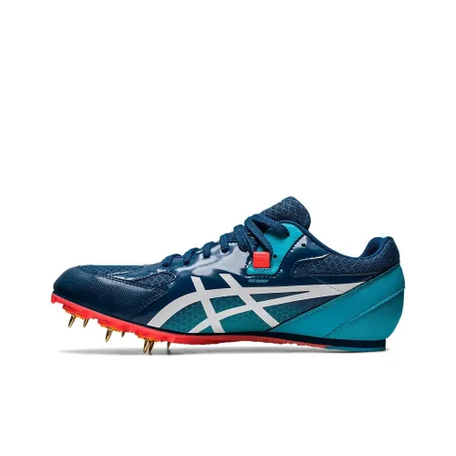 Asics Effort 13 Износостойкий и Легкий Низкий Верх Спортивная Обувь Унисекс Синий