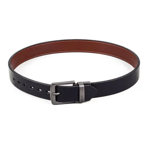 Levis Однотонный Коричневый Шпилька Кожаные ремни Мужской Черный Ширина 2,9 см