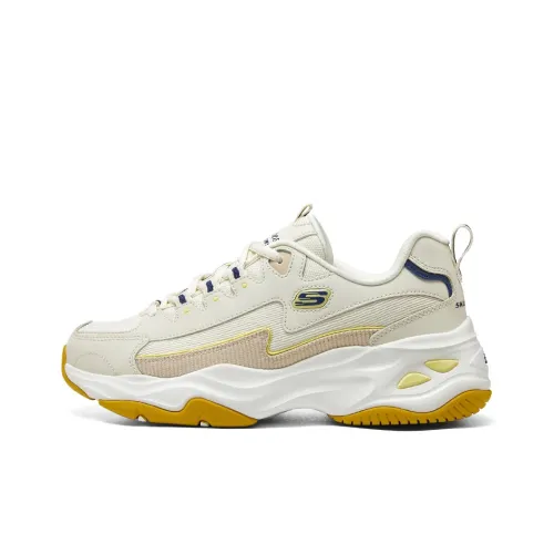 Skechers D'LITES 4,0 Амортизация и Дышащий Низкий Топ Повседневные Беговые кроссовки Женские Mango Pomelo Sagó