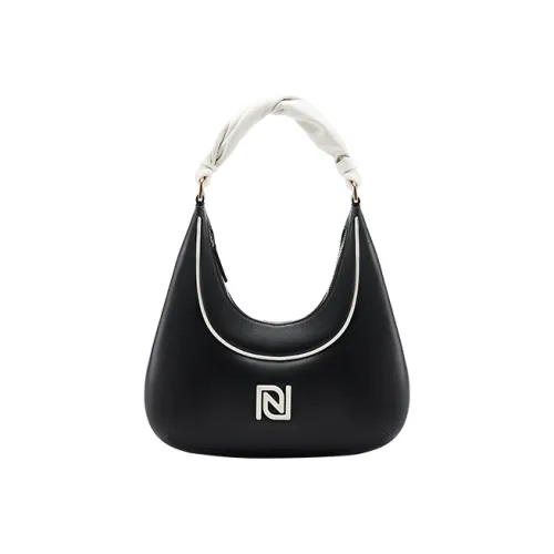 ROSA HERMOSO Сумка из овечьей шкуры плечо сумка-полумесяц женская черный бежевый и кофейный