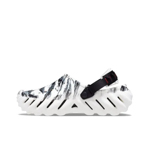 Crocs Echo Пляжные сандалии Унисекс Белый Черный