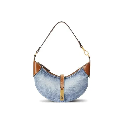 Polo Ralph Lauren Polo ID Хлопок Сумка через плечо Мини Женская Светло-синяя