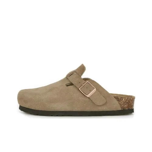 CHRISTINE SHEII Suinyin Обувь Birkenstock Домашние тапочки 3 см Женские Песочный коричневый